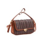 Verde Γυναικεία Τσάντα Χιαστί 16-6426  Καφέ