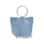 Verde Γυναικείο Αμπιγέ Τσαντάκι 01-1699 Γαλάζιο - Image 3