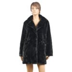 VERDE ΓΥΝΑΚΕΙΟ ΓΟΥΝΙΝΟ ΠΑΛΤΟ 33-0693 ΜΑΥΡΟ