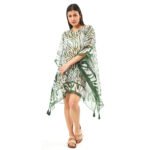 Verde Γυναικείo Καφτάνι 47-0049 Cotton Ινδίας Πολύχρωμο