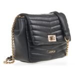 Verde Γυναικεία Τσάντα Χιαστί 16-7099 Μαύρο - Image 4