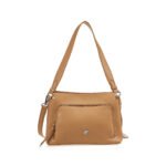 Verde Γυναικεία Τσάντα Χιαστί 16-7446 Μπεζ