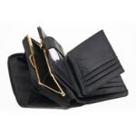 Verde Γυναικείο Πορτοφόλι 18-1401 Δερμάτινο Μαύρο - Image 2