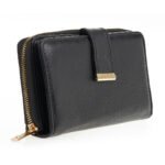 Verde Γυναικείο Πορτοφόλι 18-1402 Δερμάτινο Μαύρο - Image 4