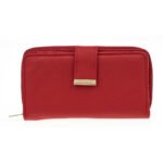 Verde Γυναικείο Πορτοφόλι 18-1402 Δερμάτινο Κόκκινο