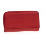 Verde Γυναικείο Πορτοφόλι 18-1402 Δερμάτινο Κόκκινο - Image 3