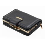 Verde Γυναικείο Πορτοφόλι 18-1401 Δερμάτινο Μαύρο - Image 3