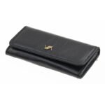 Verde Γυναικείο Πορτοφόλι 18-1404 Δερμάτινο Μαύρο - Image 2