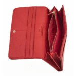Verde Γυναικείο Πορτοφόλι 18-1404 Δερμάτινο Κόκκινο - Image 4