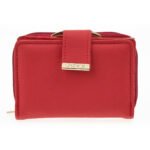 Verde Γυναικείο Πορτοφόλι 18-1401 Δερμάτινο Κόκκινο