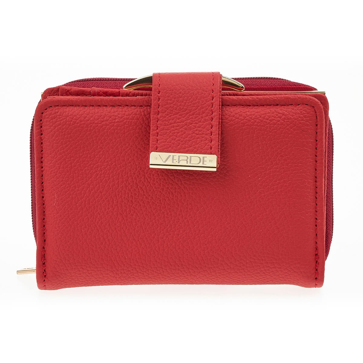 asset Verde Γυναικείο Πορτοφόλι 18-1401 Δερμάτινο Κόκκινο - Image 1