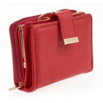 Verde Γυναικείο Πορτοφόλι 18-1401 Δερμάτινο Κόκκινο - Image 2