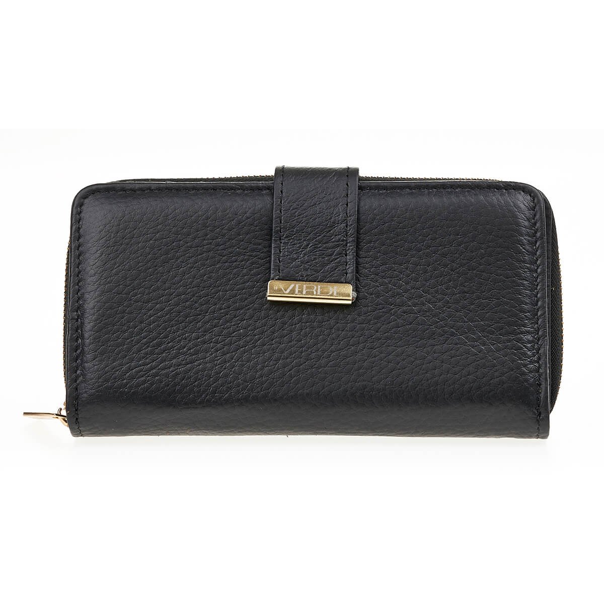 asset Verde Γυναικείο Πορτοφόλι 18-1402 Δερμάτινο Μαύρο - Image 1
